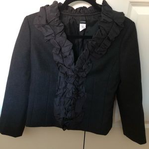 JCrew ruffle blazer